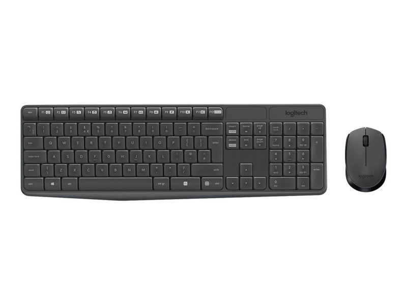 Logitech MK235 - keyboard and mouse set - Hungarian - Tastatur & Maus Set - Ungarisch - Schwarz