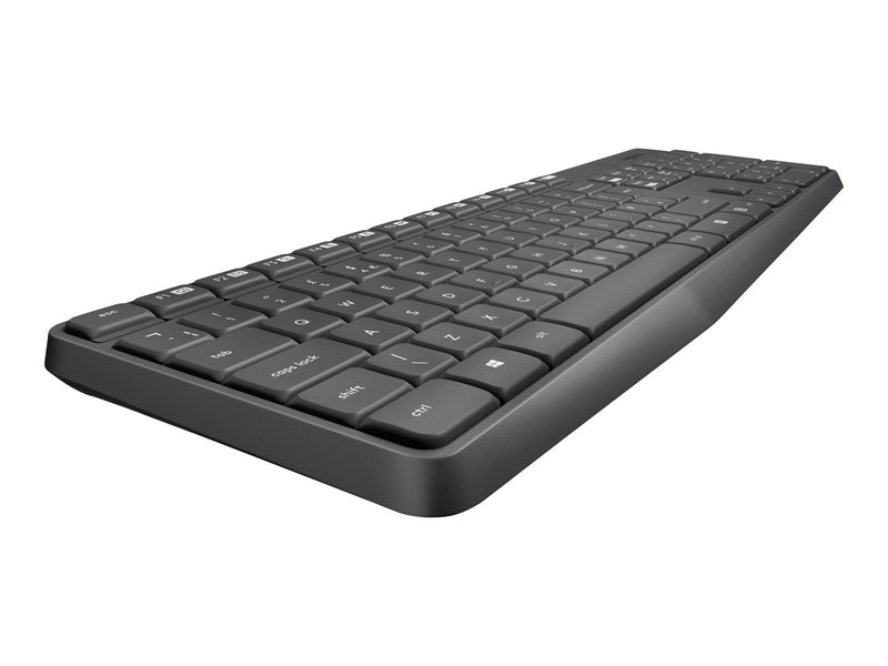Logitech MK235 - keyboard and mouse set - Hungarian - Tastatur & Maus Set - Ungarisch - Schwarz