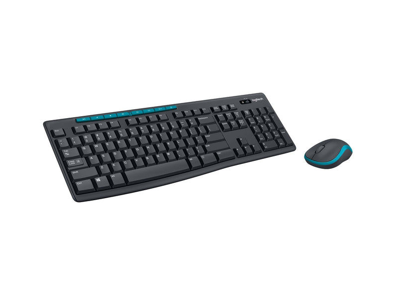 Logitech MK270 Wireless Combo - UK - Tastatur & Maus Set - Englisch - Schwarz
