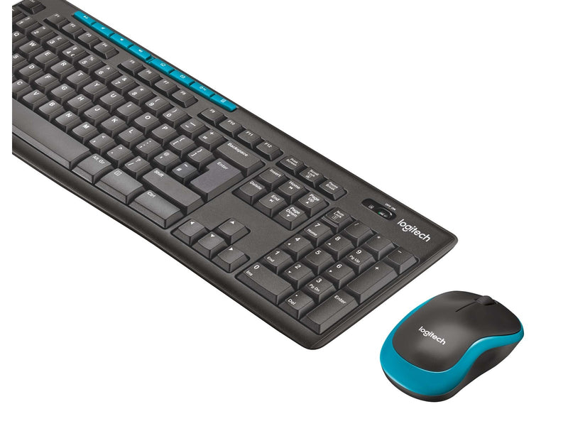 Logitech MK270 Wireless Combo - UK - Tastatur & Maus Set - Englisch - Schwarz