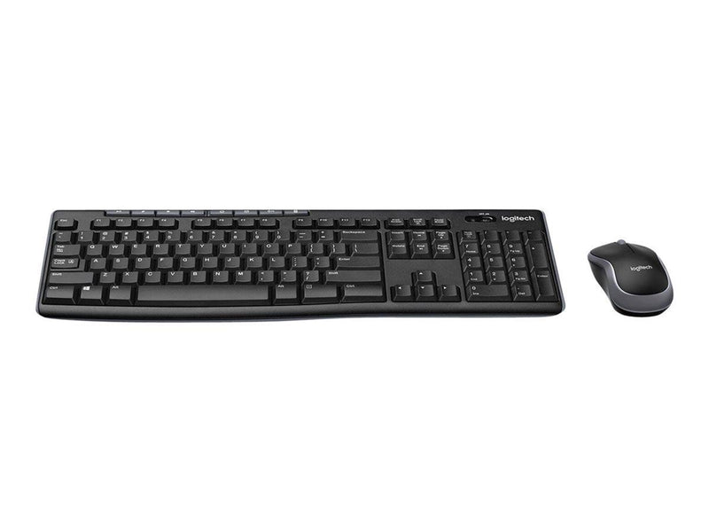 Logitech MK270 Wireless Combo - keyboard and mouse set - French - Tastatur & Maus Set - Französisch - Schwarz