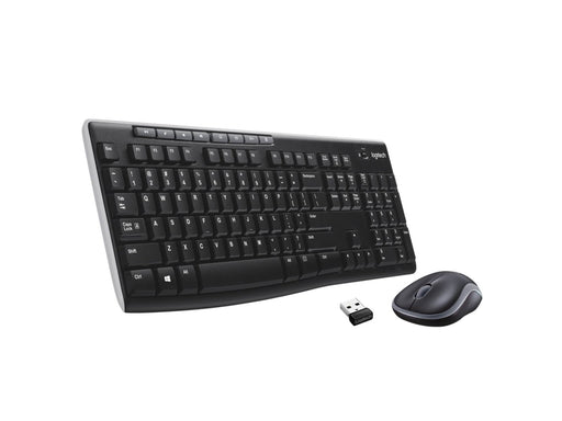 Logitech MK270 Wireless Keyboard and Mouse Combo - US International - Tastatur & Maus Set - Englisch (US) - Schwarz