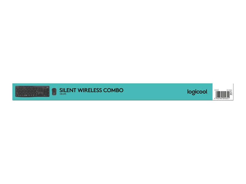 Logitech MK295 Silent Wireless Combo - Graphite - UK - Tastatur & Maus Set - Englisch - Schwarz
