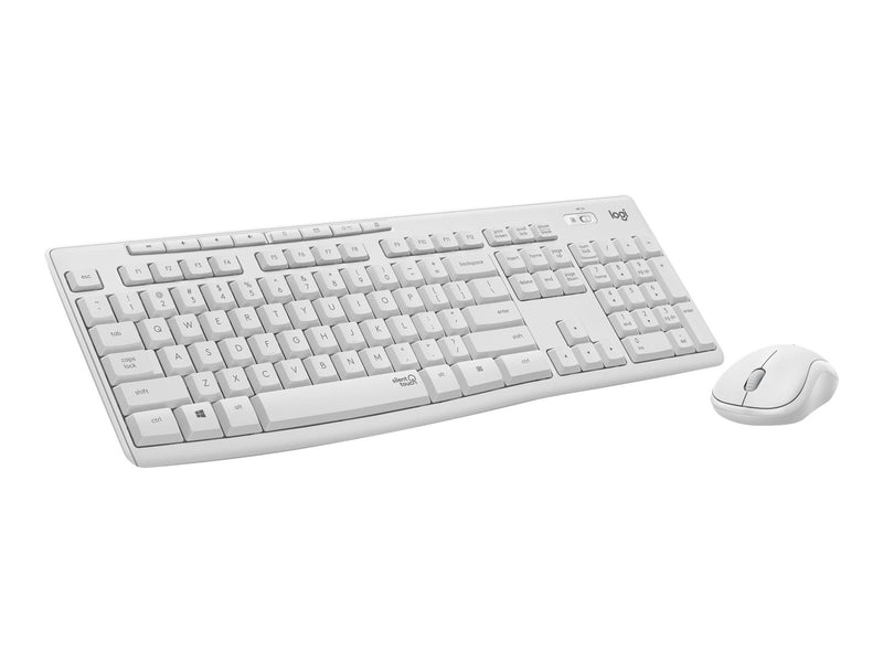 Logitech MK295 Silent Wireless Combo - Off White - DE - Tastatur & Maus Set - Deutsch - Weiss