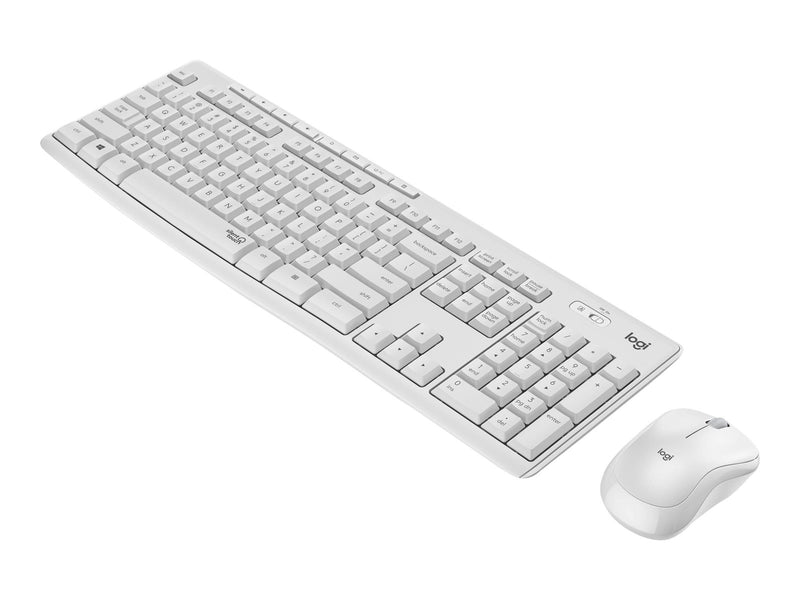 Logitech MK295 Silent Wireless Combo - Off White - DE - Tastatur & Maus Set - Deutsch - Weiss