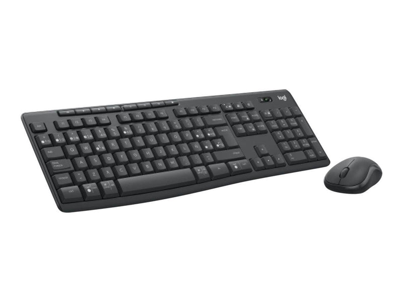 Logitech MK370 Combo for Business - keyboard and mouse set - AZERTY - Belgium - graphite Input Device - Tastatur & Maus Set - Belgien - Schwarz