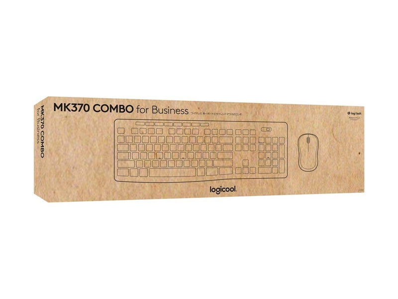 Logitech MK370 Combo for Business - keyboard and mouse set - AZERTY - Belgium - graphite Input Device - Tastatur & Maus Set - Belgien - Schwarz