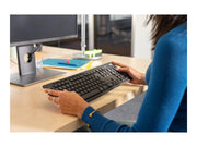 Logitech MK370 Combo for Business - keyboard and mouse set - AZERTY - Belgium - graphite Input Device - Tastatur & Maus Set - Belgien - Schwarz