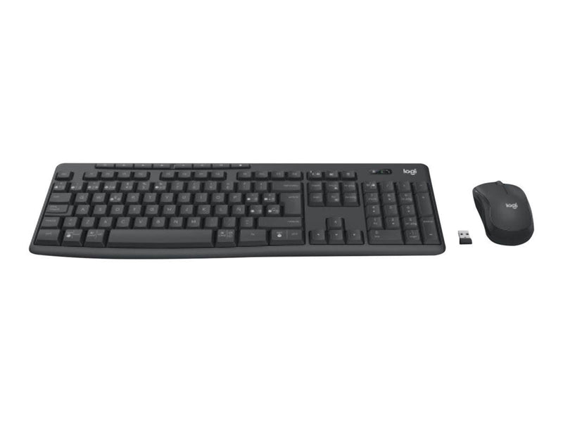 Logitech MK370 Combo for Business - keyboard and mouse set - AZERTY - French - graphite Input Device - Tastatur & Maus Set - Französisch - Schwarz