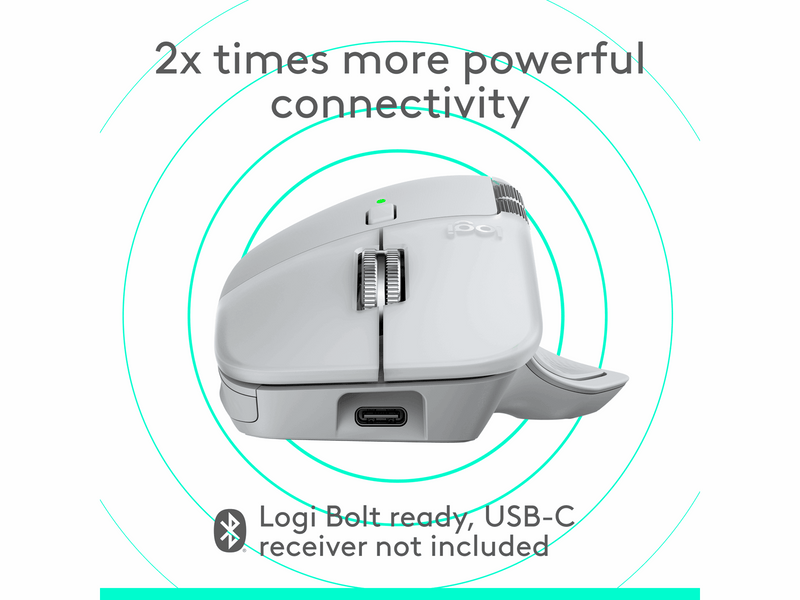 Logitech MX Master 4 (Off-White) - Ergonomische Maus (Weiß)