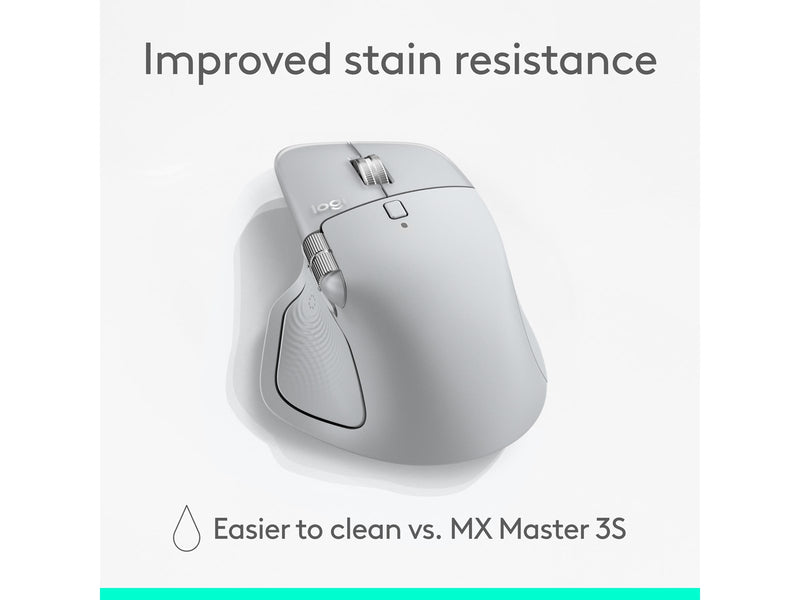Logitech MX Master 4 for MAC (Pale Grey) - Ergonomische Maus (Weiß)