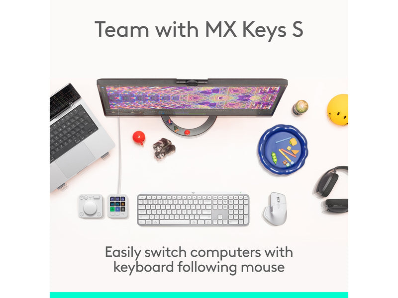 Logitech MX Master 4 for MAC (Pale Grey) - Ergonomische Maus (Weiß)