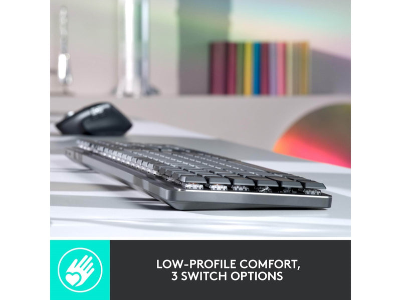 Logitech MX Mechanical Wireless Illuminated Performance Keyboard Graphite - Linear - US - Tastatur - Englisch (US) - Schwarz