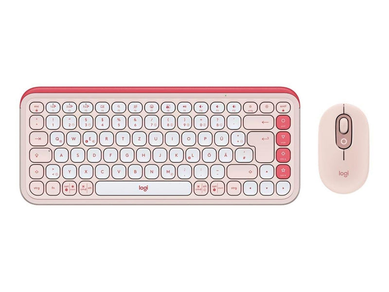 Logitech POP Icon Combo - Tastatur & Maus Set - Deutsch - Weiss