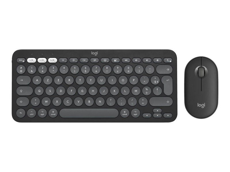 Logitech Pebble 2 Combo for Mac - Tastatur & Maus Set - Universal - Grau