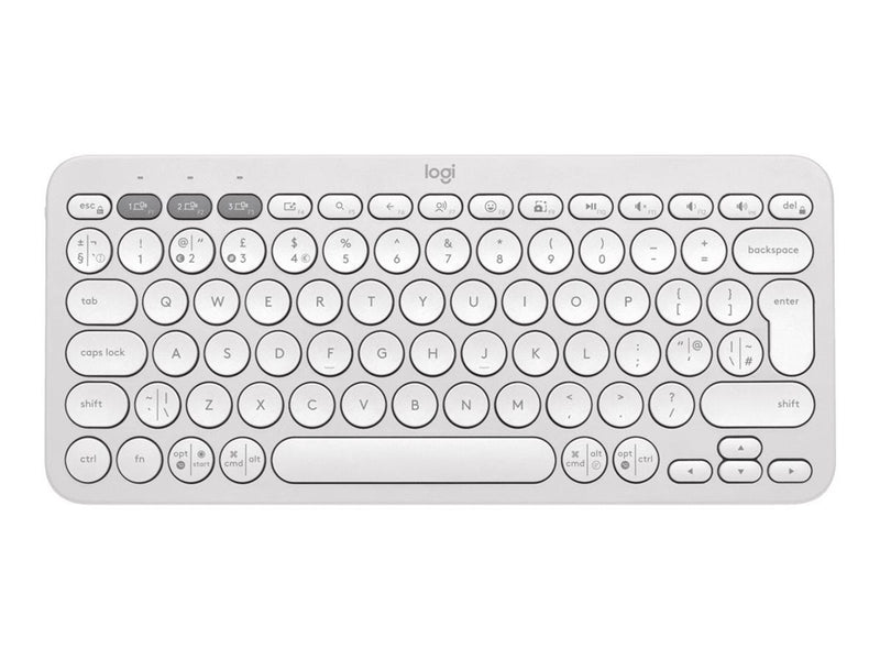 Logitech Pebble Keys 2 K380s - Tastatur - Englisch (UK) - Weiss