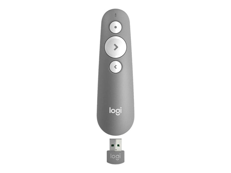 Logitech R500s Laser Presentation Remote - Lysegrå
