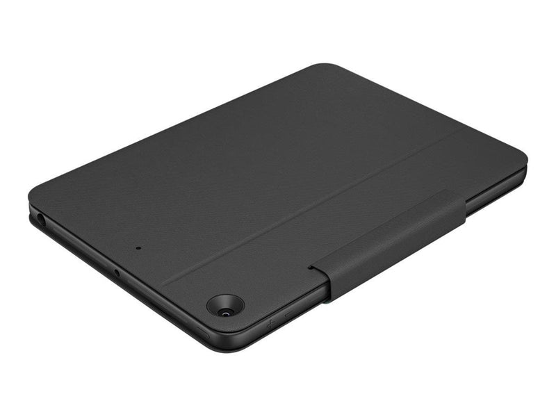 Logitech Rugged Folio - keyboard and folio case - German - Tastatur & Folio-Set - Deutsch - Schwarz