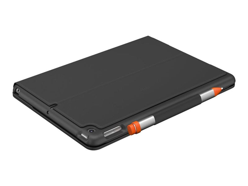 Logitech Slim Folio iPad 10.2" (7th gen) - DE - Tastatur & Folio-Set - Deutsch - Grau