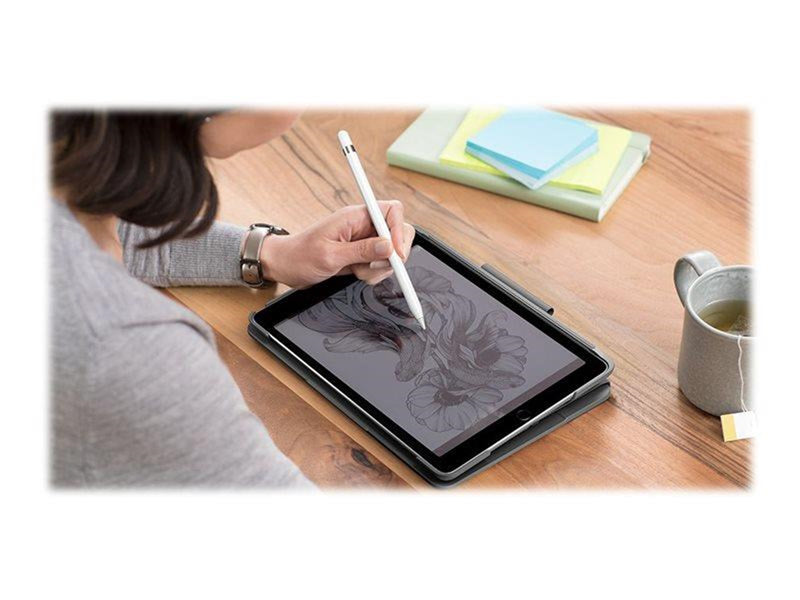 Logitech Slim Folio iPad 10.2" (7th gen) - DE - Tastatur & Folio-Set - Deutsch - Grau