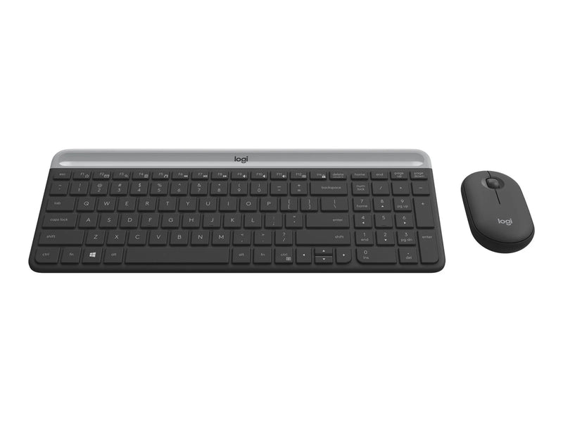 Logitech Slim Wireless Combo MK470 - Tastatur & Maus Set - Deutsch - Grau