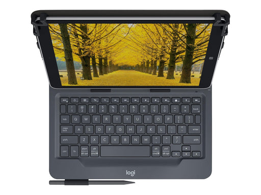 Logitech Universal - keyboard and folio case - QWERTY - Italian - Tastatur & Folio-Set - Italienisch - Schwarz
