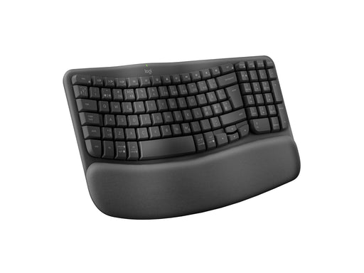 Logitech Wave Keys - Graphite - ND - Ergonomische Tastatur - Nordic ISO - Schwarz