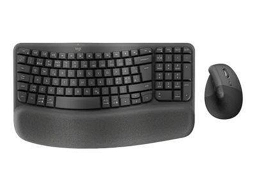 Logitech Wave Keys and Lift Combo - Tastatur & Maus Set - 98% - Englisch (US) - Schwarz