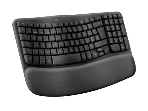 Logitech Wave Keys for Business - Graphite - ND - Ergonomische Tastatur - Nordic ISO - Schwarz