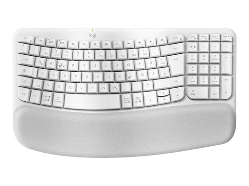 Logitech Wave Keys - keyboard - QWERTZ - German - off-white - Tastatur - Deutsch - Weiss