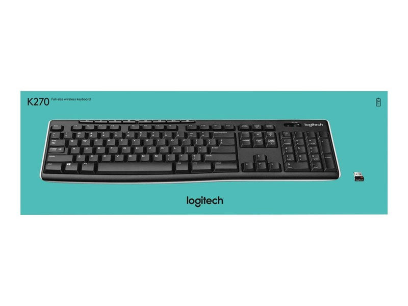 Logitech Wireless Keyboard K270 - Tastatur - Tschechisch