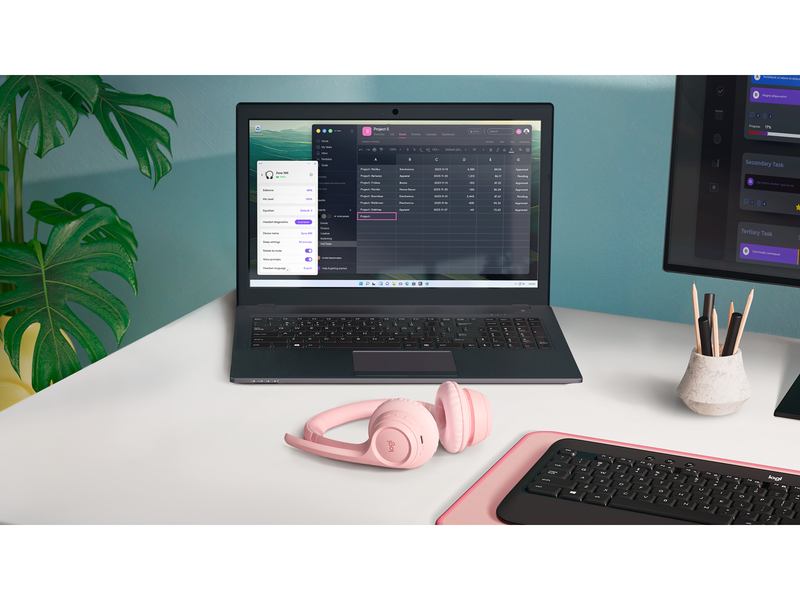 Logitech Zone 300 Wireless Headset - Pink