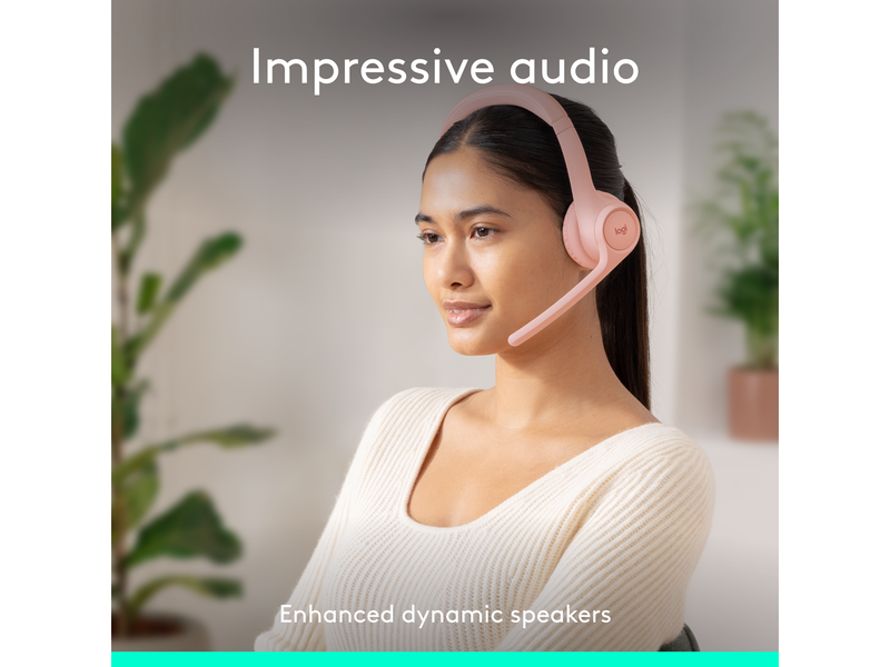 Logitech Zone 300 Wireless Headset - Pink