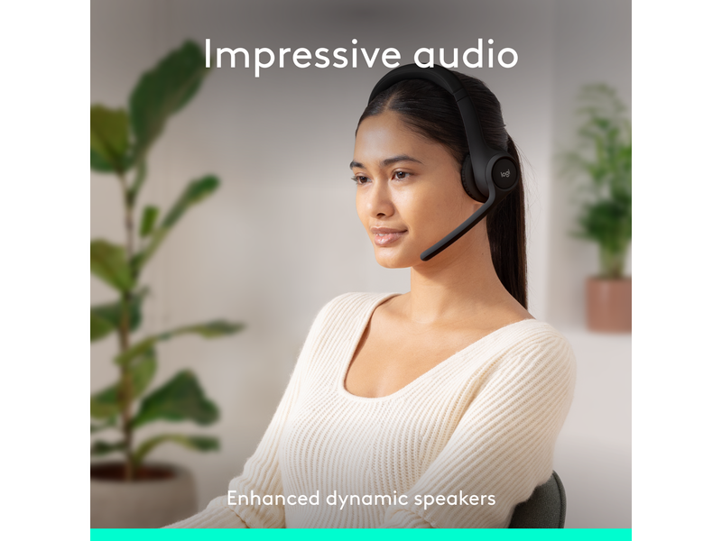 Logitech Zone 300 Wireless Headset - Schwarz