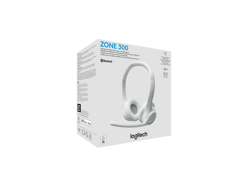 Logitech Zone 300 Wireless Headset - Weiß