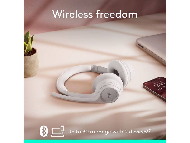 Logitech Zone 300 Wireless Headset - Weiß