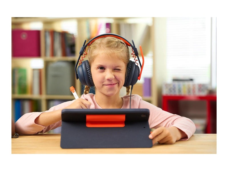 Logitech Zone Learn Wired On-Ear Headset for Learners 3.5mm AUX - headphones with mic - replacement
