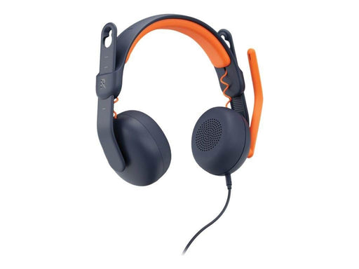 Logitech Zone Learn Wired On-Ear Headset for Learners 3.5mm AUX - headphones with mic - replacement