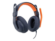 Logitech Zone Learn Wired Over-Ear Headset for Learners USB-C - headphones with mic - replacement