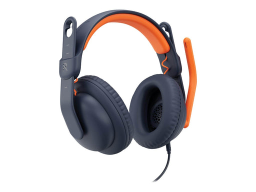 Logitech Zone Learn Wired Over-Ear Headset for Learners USB-C - headphones with mic - replacement