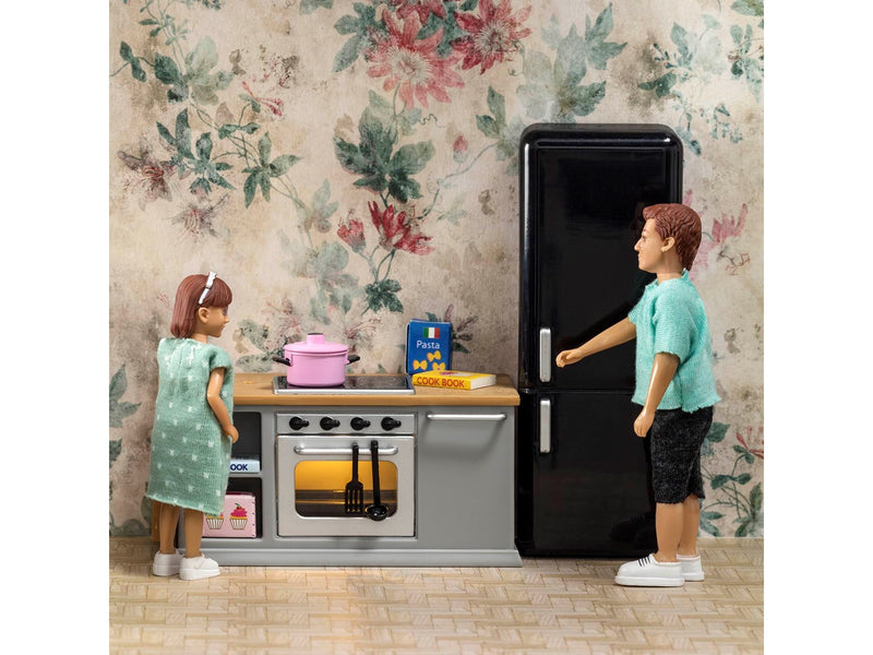 Lundby cooker & fridge set