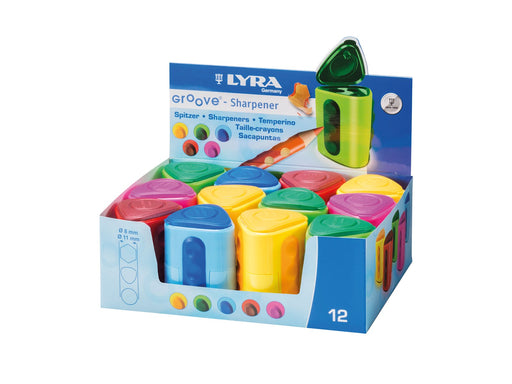 Lyra Groove Plastic Sharpener 12-pack