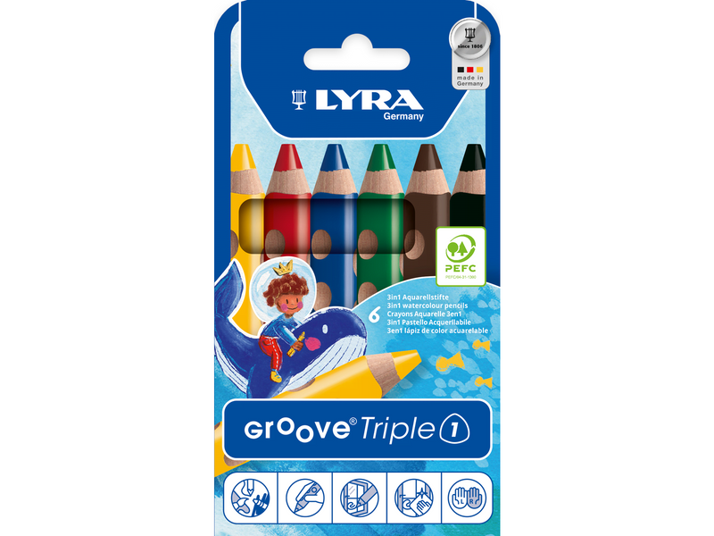 Lyra Groove Triple 1 6 pcs