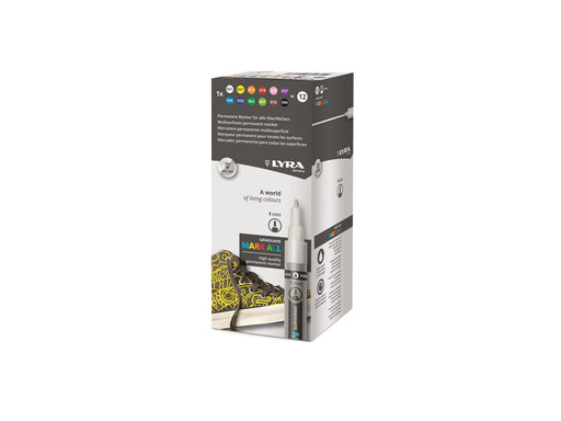 Lyra Mark All 1 mm Assorted Colours 12 pcs