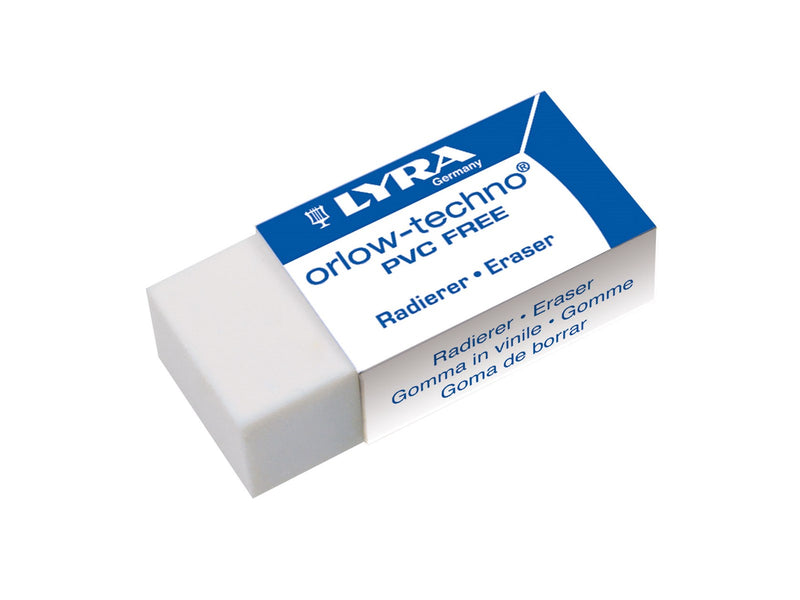 Lyra Plastic Eraser  Sleeved White 30-pack