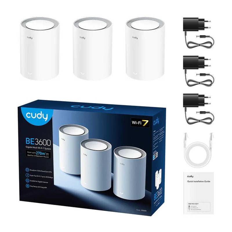 cudy WLAP BE3600 Wi-Fi 7 Mesh Solution