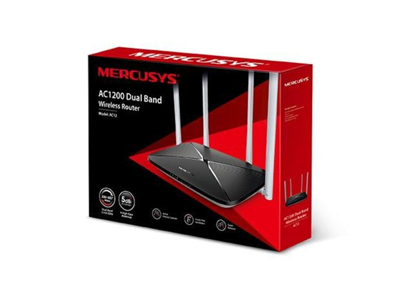 MERCUSYS AC12 AC1200 Dual Band Wireless Router - Wireless router Wi-Fi 5