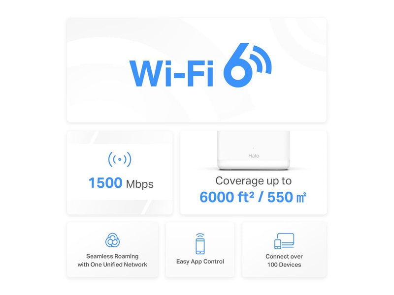 MERCUSYS Halo H60X (3-Pack) - Mesh router Wi-Fi 6