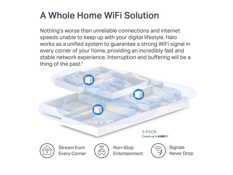 MERCUSYS Halo H60X (3-Pack) - Mesh router Wi-Fi 6