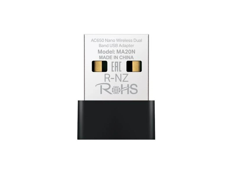 MERCUSYS MA20N AC650 Nano Wireless Dual Band USB Adapter